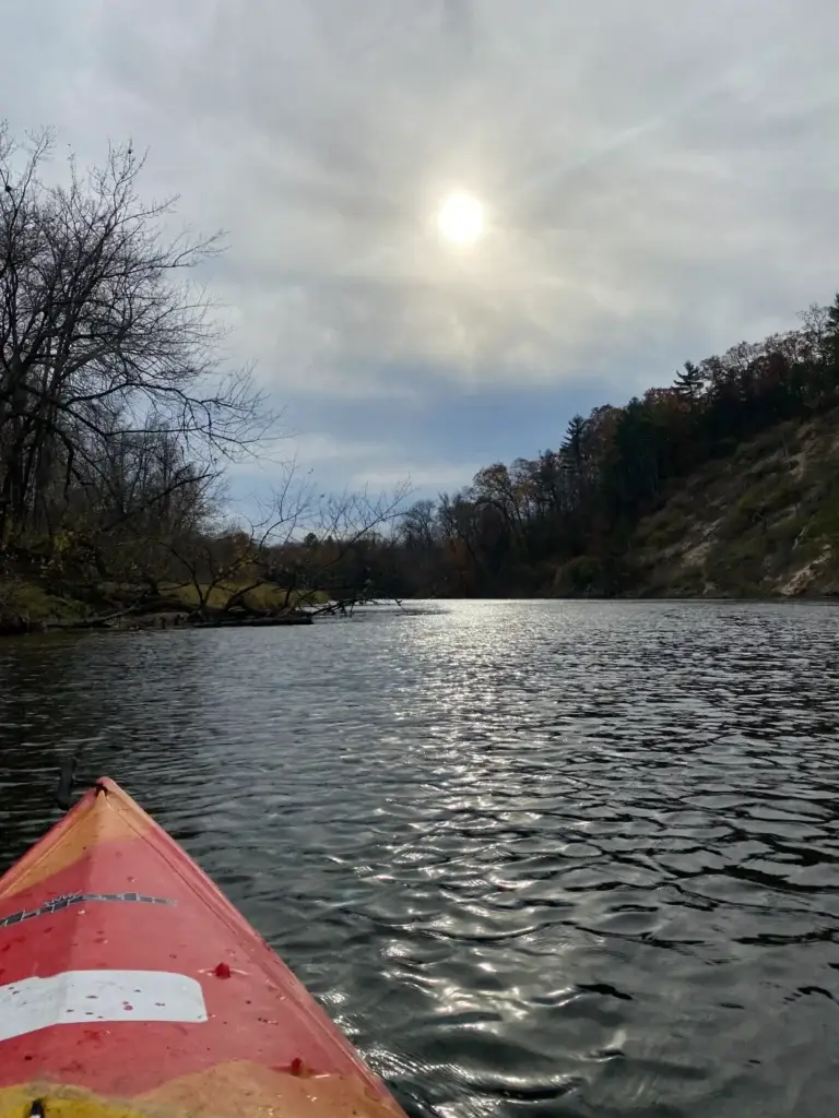 Kayaking the water near Croton Dam